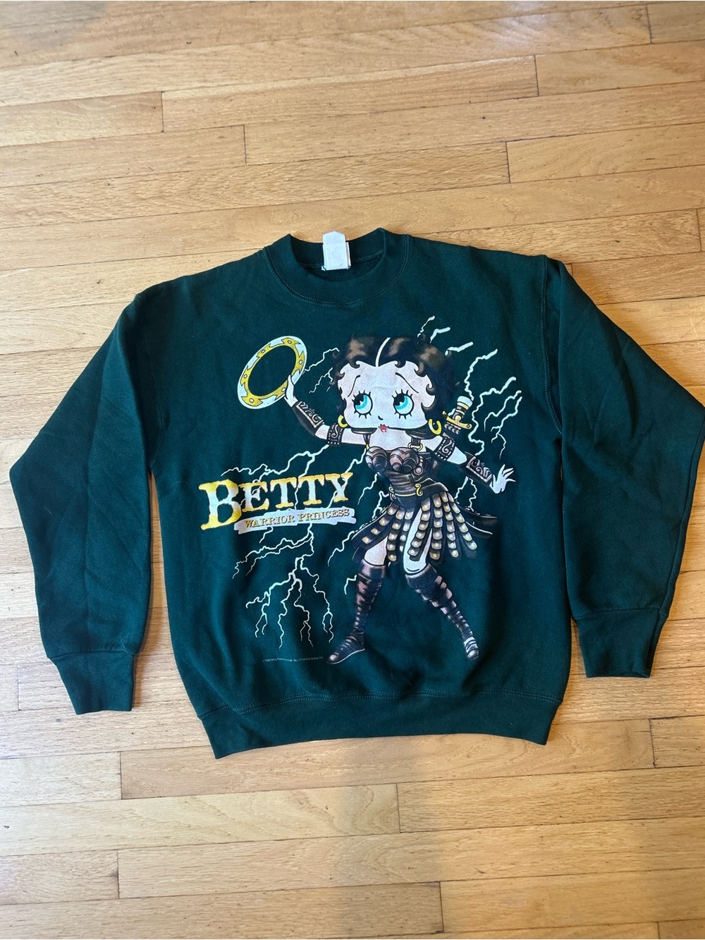 Betty Boop Dark Green Sweatshirt